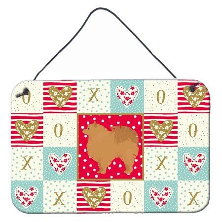 Carolines Treasures 8 x 12 in. Pomeranian No.1 Love Wall or Door Hanging Prints CK5877DS812